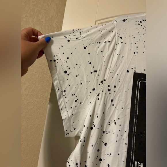 Torrid KISS White & Black Splatter Crew Tee - Picture 7 of 8